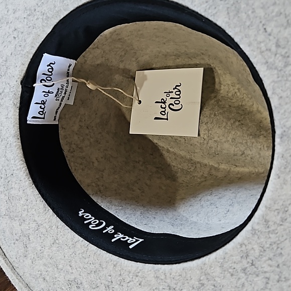 LACK OF COLOR THE MACK GREY FEDORA HAT SIZE 57CM (M) - Picture 13 of 17